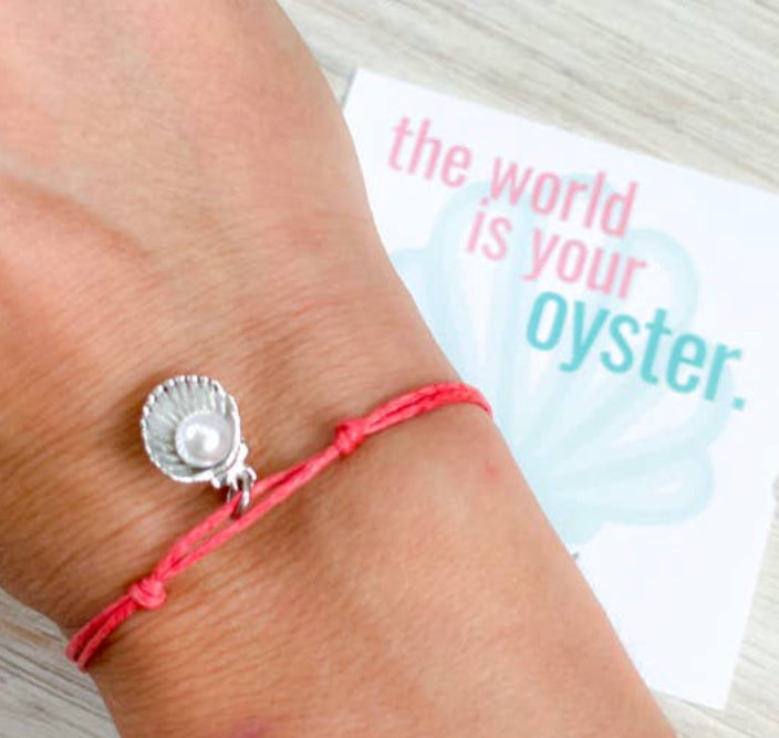 “The World Is Your Oyster” Inspirational Bracelet
