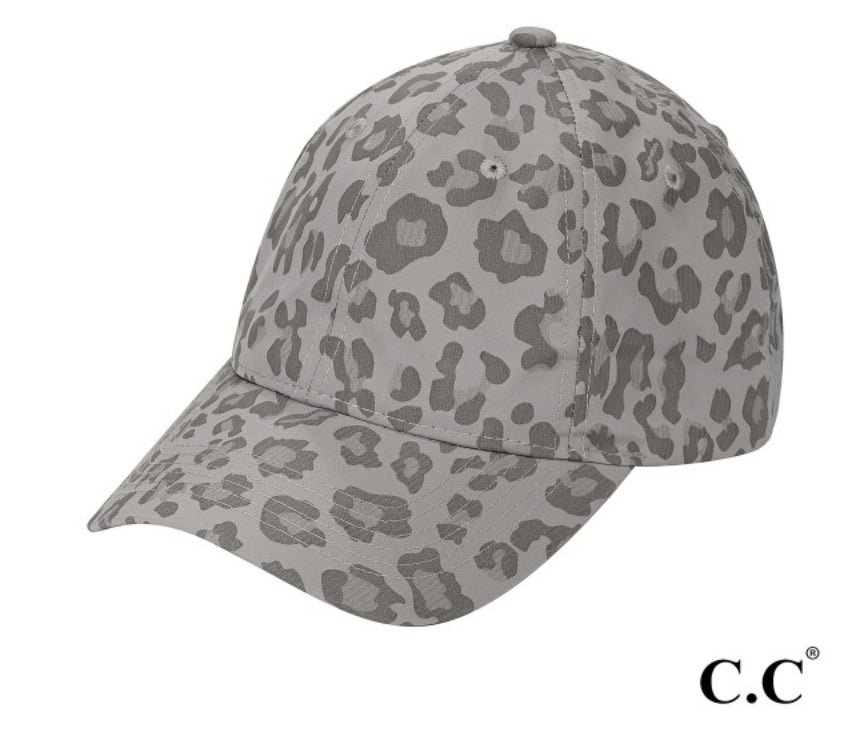 Leopard Print Nylon Hat
