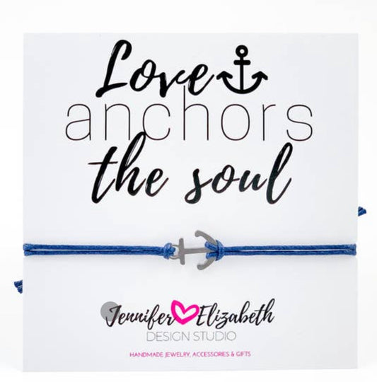 “Love Anchors The Soul” Inspirational Bracelet