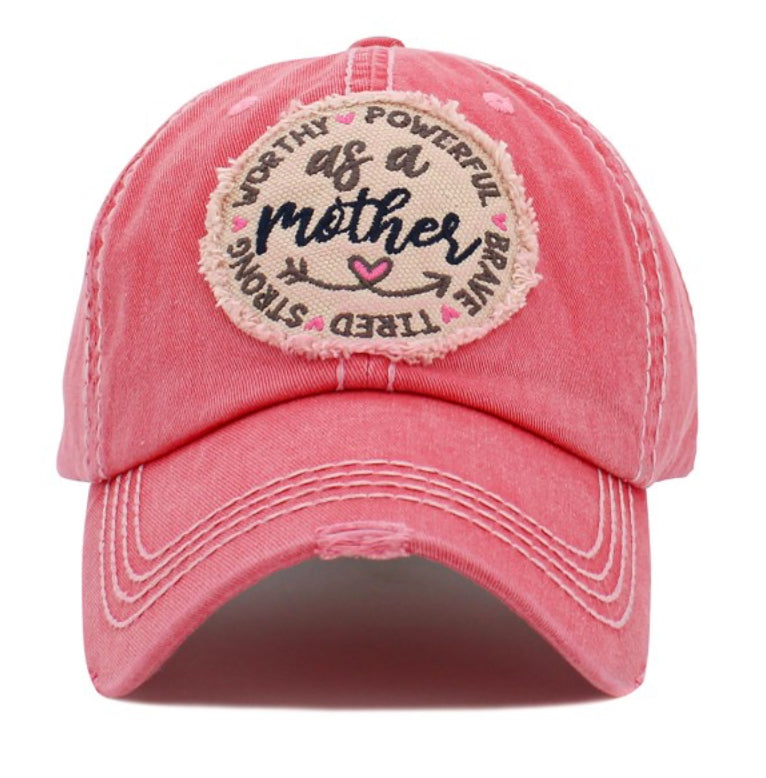 Worthy as a Mother Distressed Cap