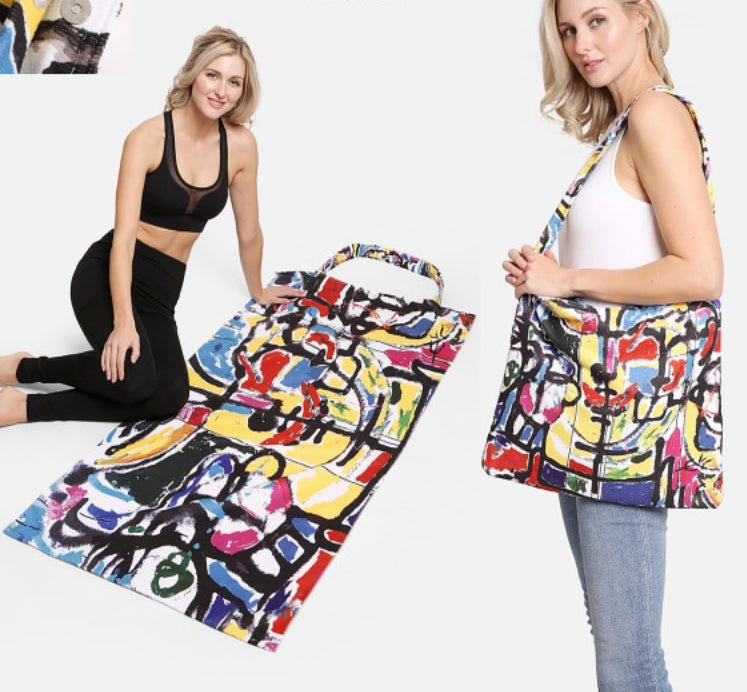 Two-in-one Tote Bag/Beach Towel