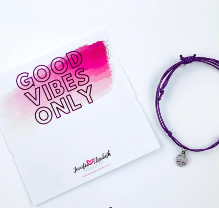 “Good Vibes Only” Inspirational Bracelet