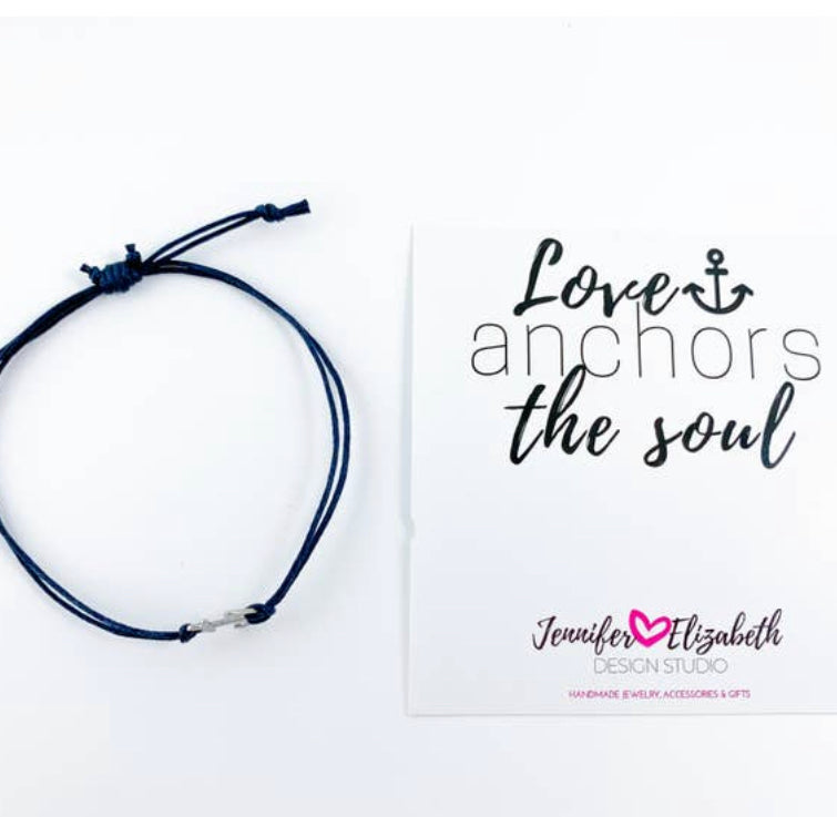 “Love Anchors The Soul” Inspirational Bracelet