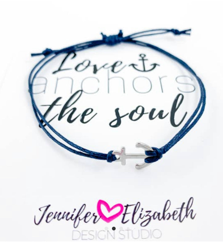 “Love Anchors The Soul” Inspirational Bracelet