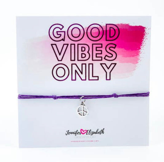 “Good Vibes Only” Inspirational Bracelet