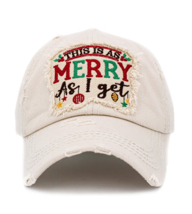 Merry as I Get Festive Cap