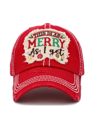 Merry as I Get Festive Cap