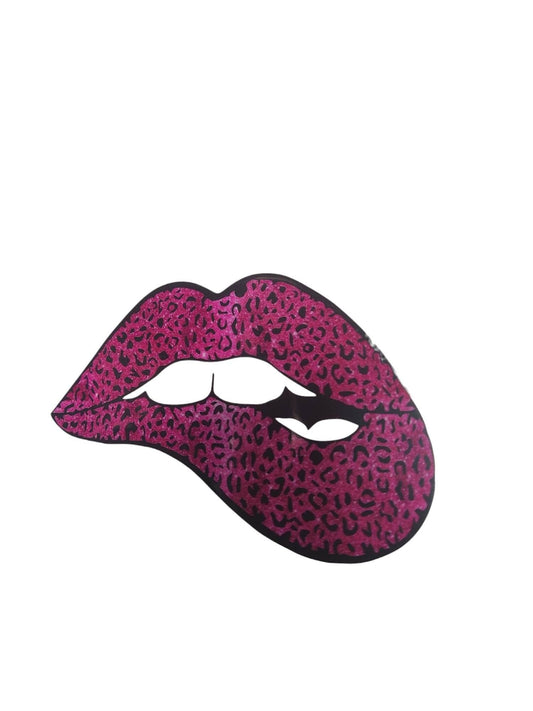 Scratch Decor - "Hot Pink Cheetah Lips" UV Transfers